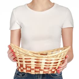 Корзина плетёная для хранения «Ладья», 36×27×13 см, бамбук