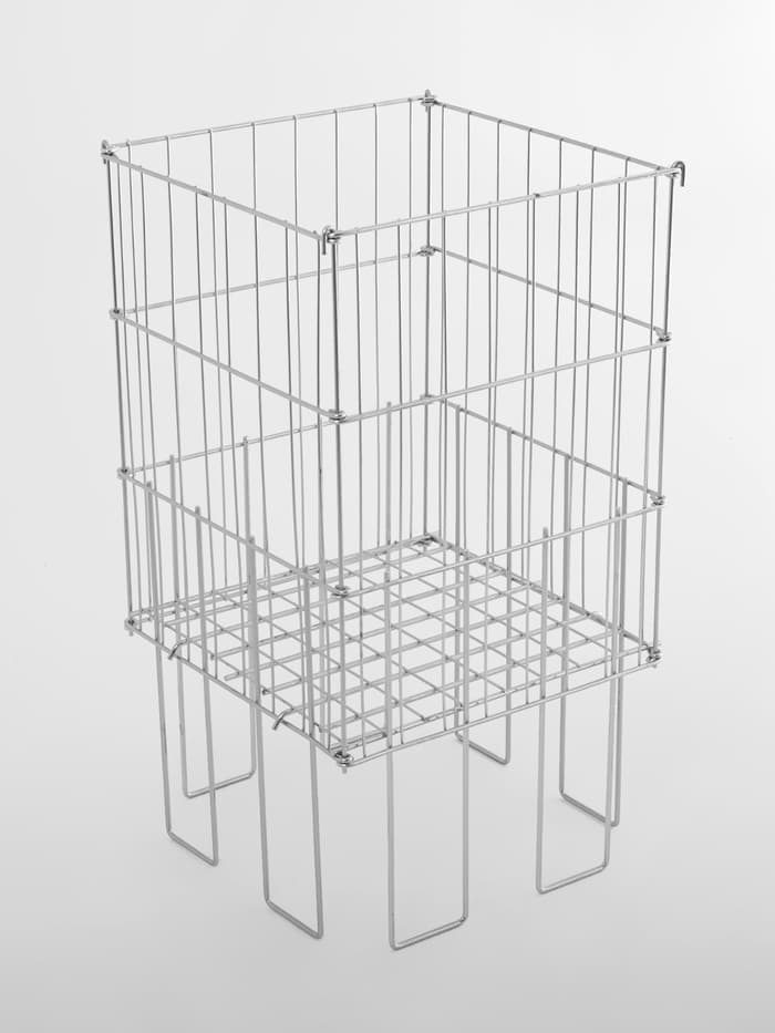 Корзина для распродаж 40×40×78 см, цвет хром