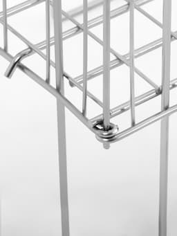 Корзина для распродаж 40×40×78 см, цвет хром