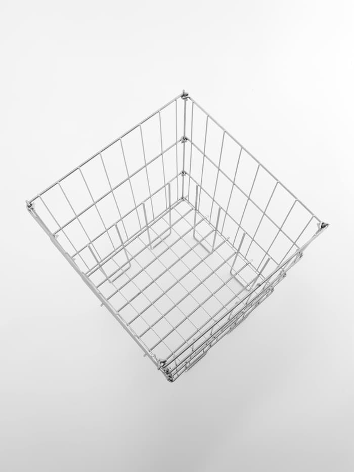 Корзина для распродаж 40×40×78 см, цвет хром