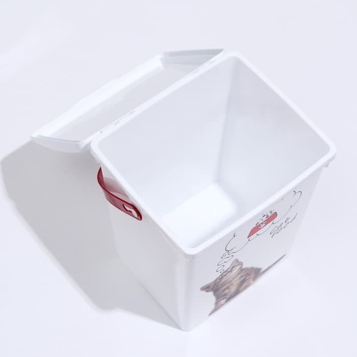 Контейнер для корма животных «Кошки», 5 л, 19.6×16.7×23 см, пластик