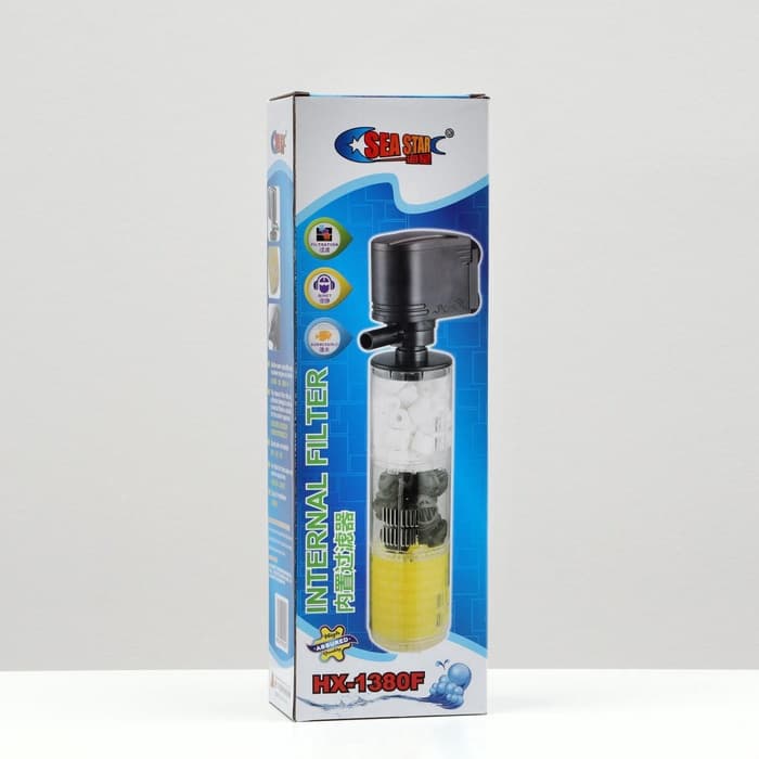 Фильтр внутренний Sea Star HX-1380F камерный, 1800 л/ч, 25 Вт, высота подъема воды 1.8 м