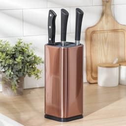 Подставка для ножей и ножниц Magistro «Бронза», 10×10×23 см, цвет бронзовый