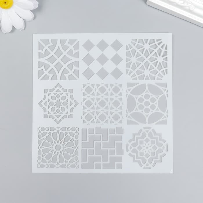 Трафарет пластик «Геометрия», 13×13 см