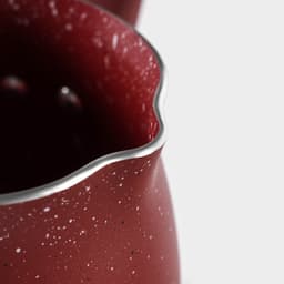 Турка Доляна «Бордо», 450 мл, пластиковая ручка, антипригарное покрытие, алюминий, бордовая