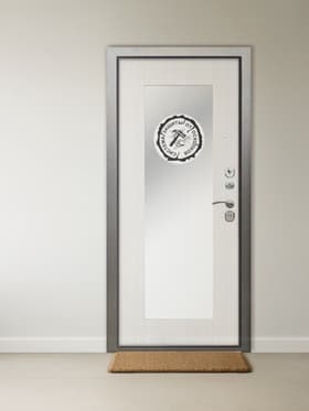 Входная дверь «Берлога. Тринити Милли», 870×2060 мм, правая, цвет ясень белый