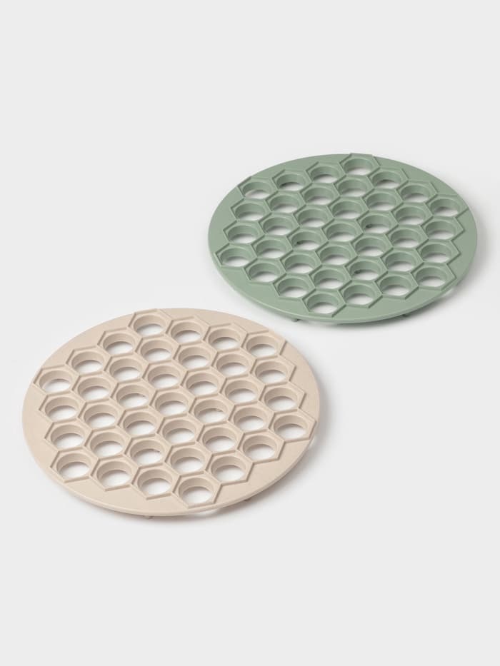 Форма для лепки пельменей phibo «Пельменница», 37 ячеек, d=24.5 см, пластик, МИКС