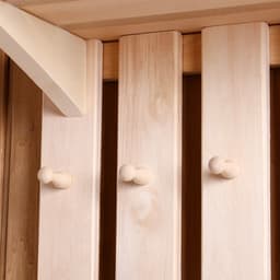 Полка - вешалка для бани и сауны, настенная с зеркалом, липа, 4 крючка, «Добропаровъ»