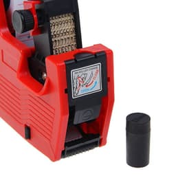 Этикет-пистолет 1-строчный (цифры, знаки), 8 символов, 21×12 мм, прямоугольный