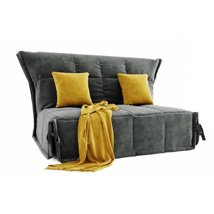 Диван прямой «Джаз», механизм аккордеон, спальное место 1200×1900 мм, обивка велюр, цвет селфи 07/подушки селфи 08