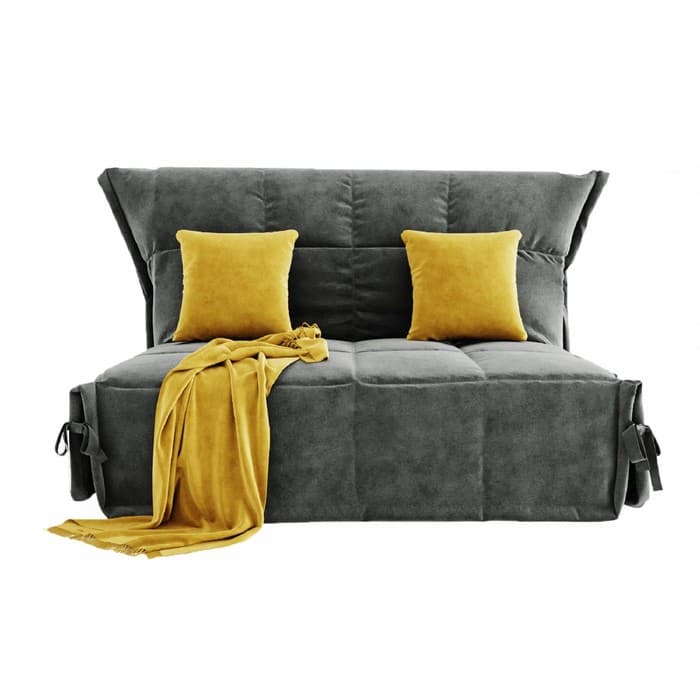 Диван прямой «Джаз», механизм аккордеон, спальное место 1200×1900 мм, обивка велюр, цвет селфи 07/подушки селфи 08