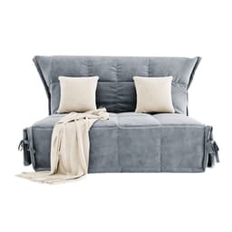 Диван прямой «Джаз», механизм аккордеон, спальное место 1200×1900 мм, обивка велюр, цвет селфи 15/подушки селфи 01