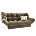 Диван прямой «Клик кляк», механизм книжка, спальное место 1350×2080 мм, цвет селфи 03/подушки селфи 01