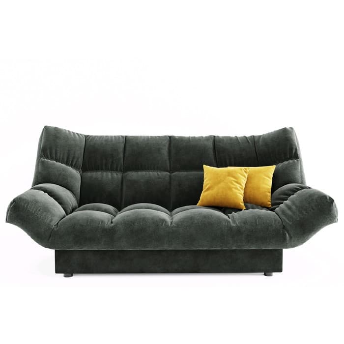 Диван прямой «Клик кляк», механизм книжка, спальное место 1350×2080 мм, цвет селфи 07/подушки селфи 08