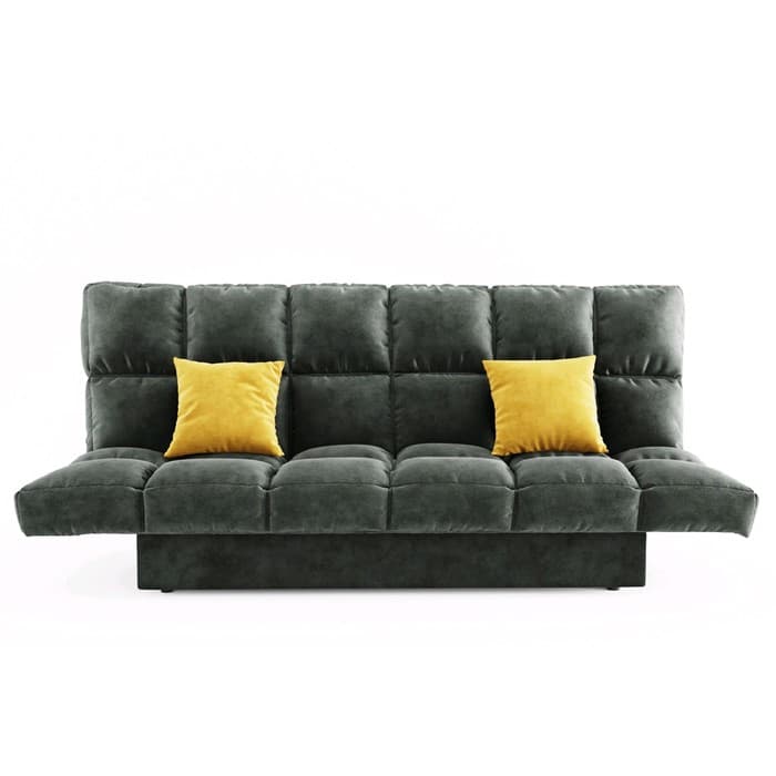 Диван прямой «Клик кляк», механизм книжка, спальное место 1350×2080 мм, цвет селфи 07/подушки селфи 08