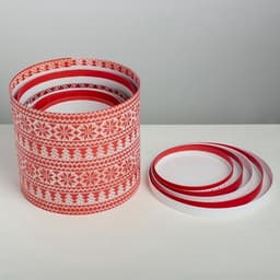 Набор подарочных коробок 5 в 1 «Скандинавские узоры», 13×14‒19.5×22 см, Новый год