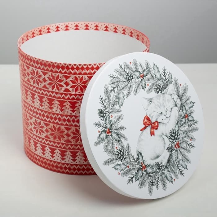 Набор подарочных коробок 5 в 1 «Скандинавские узоры», 13×14‒19.5×22 см, Новый год