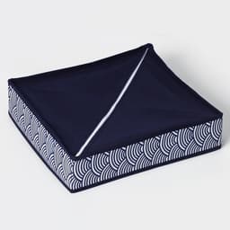 Органайзер для хранения белья Доляна «Волна», 7 отделений, 34×30×8 см, синий