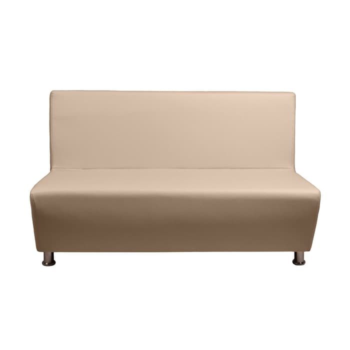 Диван офисный «Рон», без подлокотников, экокожа, 1350×740×830 мм, цвет бежевый