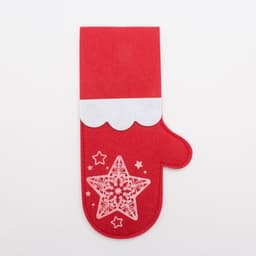 Конверт для столовых предметов «Доляна. Варежка», красный, 11×21 см