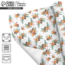 Упаковочная бумага на Новый год крафтовая «Мандариновое настроение», 70×100 см