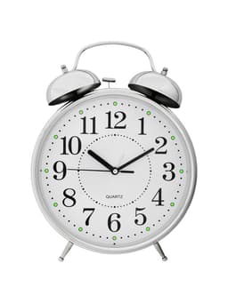 Часы - будильник настольные «Классика», с подвесом, дискретный ход, d=20 см, 30×23 см, 2АА