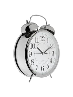 Часы - будильник настольные «Классика», с подвесом, дискретный ход, d=20 см, 30×23 см, 2АА