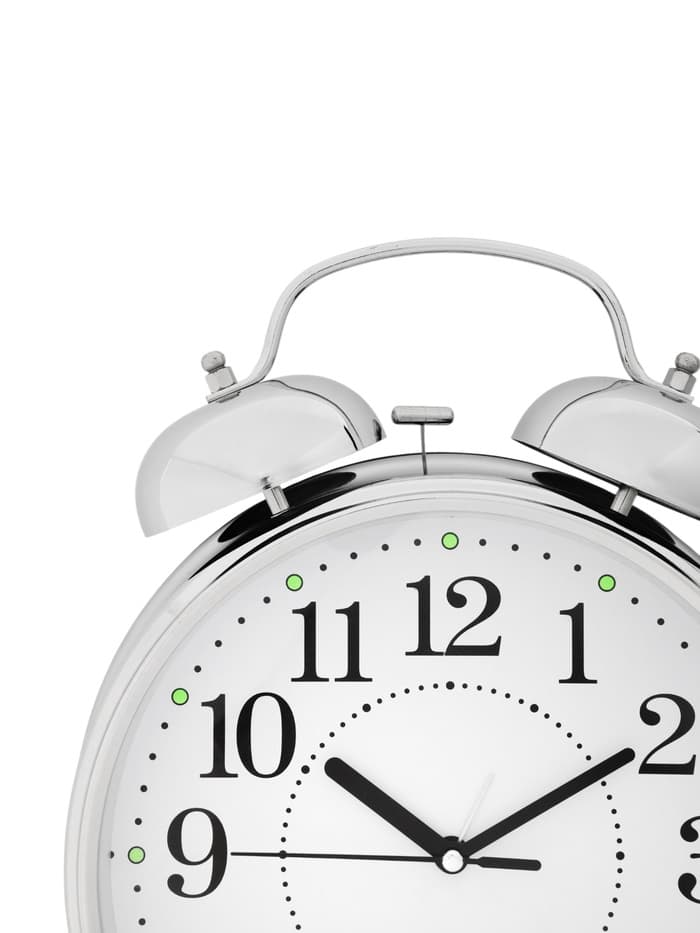 Часы - будильник настольные «Классика», с подвесом, дискретный ход, d=20 см, 30×23 см, 2АА