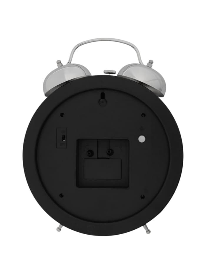 Часы - будильник настольные «Классика», с подвесом, дискретный ход, d=20 см, 30×23 см, 2АА