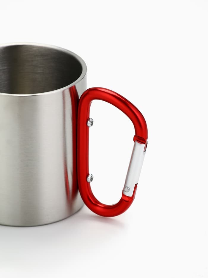 Кружка туристическая с карабином «Россия», 180 мл