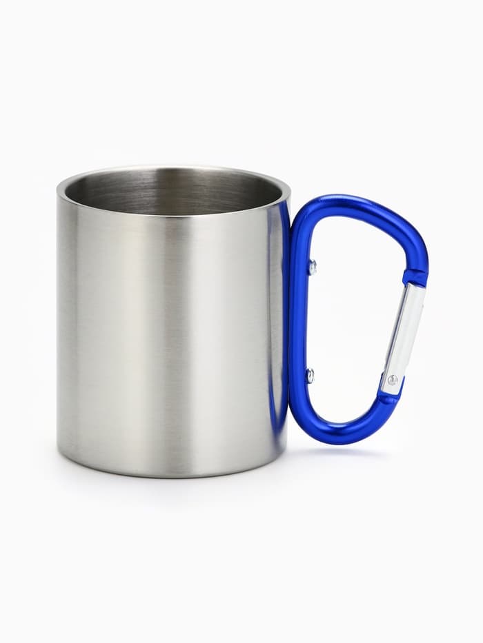 Кружка туристическая с карабином «Папа», 180 мл, МИКС