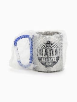 Кружка туристическая с карабином «Папа», 180 мл, МИКС