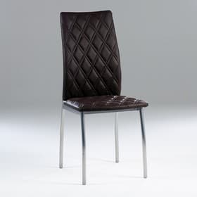 Стул для кухни «Клик Мебель. Волна», искусственная кожа, ромб, цвет коричневый