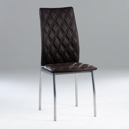 Стул для кухни «Клик Мебель. Волна», искусственная кожа, ромб, цвет коричневый