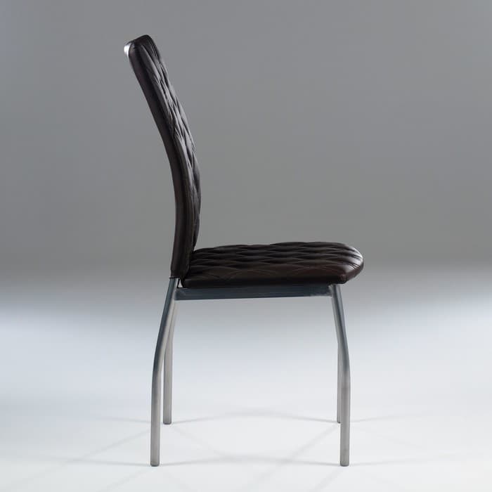 Стул для кухни «Клик Мебель. Волна», искусственная кожа, ромб, цвет коричневый