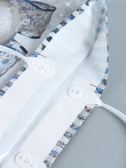 Пакет новогодний «Лёд», полиэтиленовый с пластиковой ручкой, 38×35 см