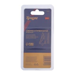 Сверло ступенчатое ТУНДРА ПРОФИ, HSS, TiN, спиральный профиль, трехгранный хвостовик, 6-30 мм