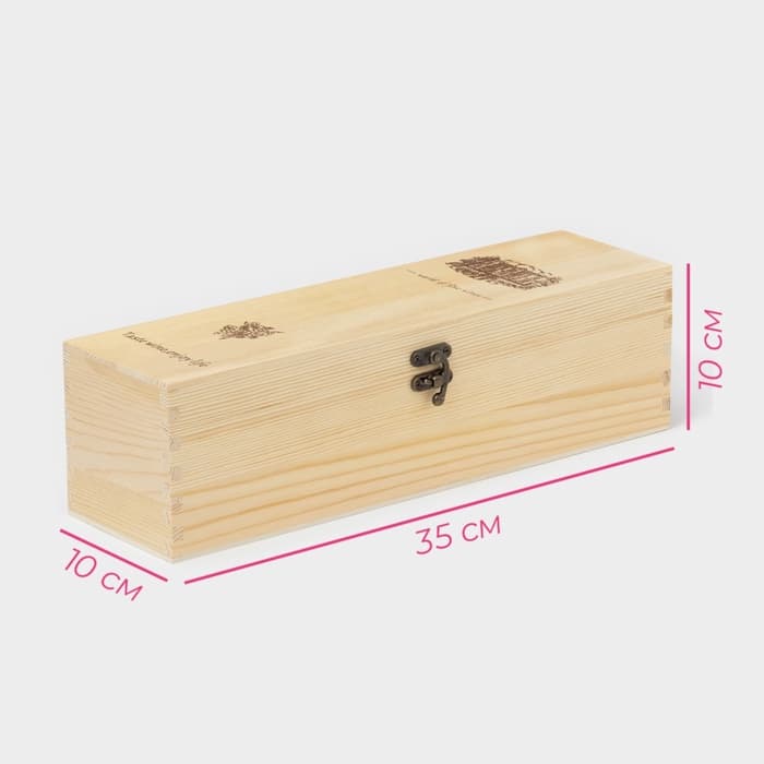 Ящик для хранения вина Доляна «Ливорно», 35×10 см, на 1 бутылку