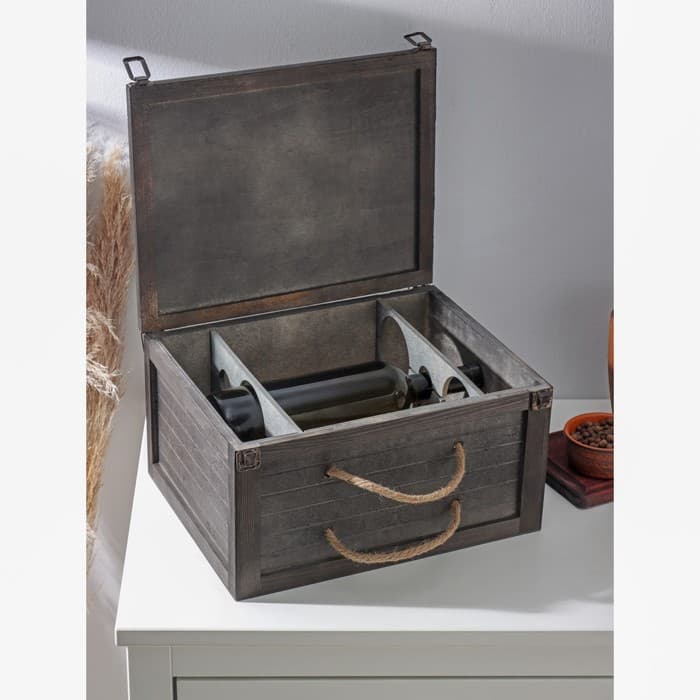 Ящик для хранения вина Доляна «Карибы», 34.5×27×18.3 см, на 6 бутылок