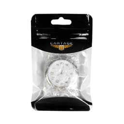 Часы автомобильные, внутрисалонные, d=4.5 см, белый циферблат