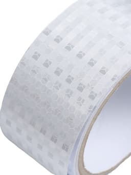 Светоотражающая лента, самоклеящаяся, белая, 5 см × 3 м