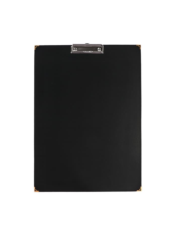 Планшет с зажимом А3, 420×320 мм, покрыт высококачественным бумвинилом, с металлическими уголками, чёрный (клипборд)