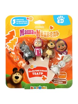 Игрушка для купания «Маша и Медведь: пальчиковый театр»