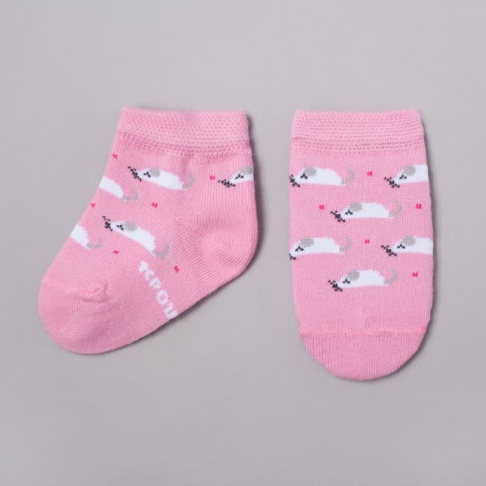 Набор носков для девочки «Крошка Я. Котёнок», 2 пары, розовые, размер 12-14 см (1-2 года)