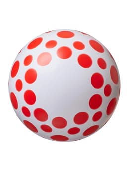 Мяч резиновый, диаметр 20 см, цвета МИКС