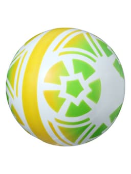 Мяч резиновый, диаметр 20 см, цвета МИКС