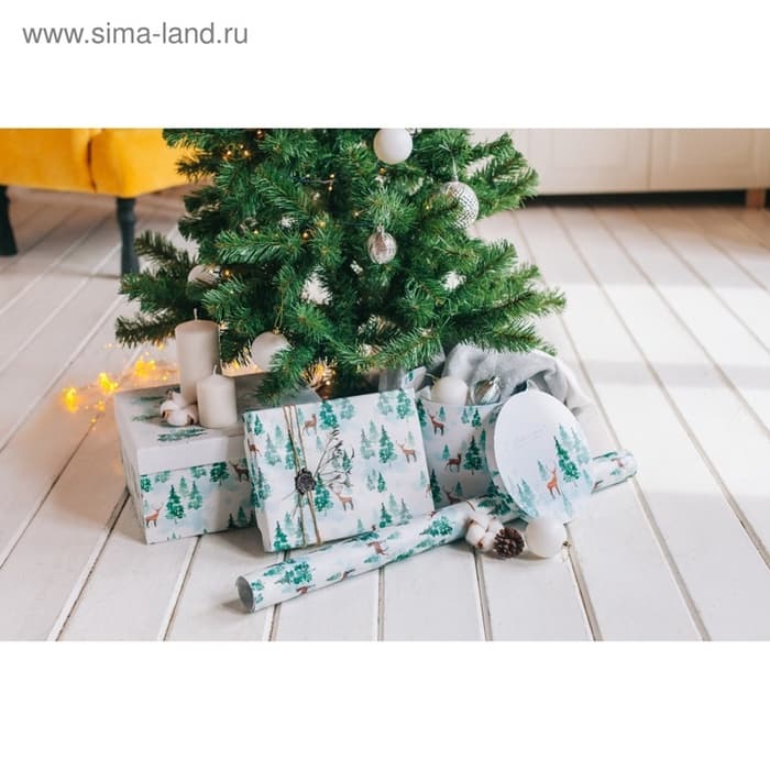 Набор подарочных коробок 5 в 1 «Европейский», 13×14 ‒ 19.5×22 см, Новый год