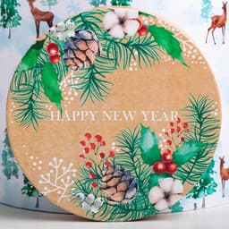 Набор подарочных коробок 5 в 1 «Европейский», 13×14 ‒ 19.5×22 см, Новый год