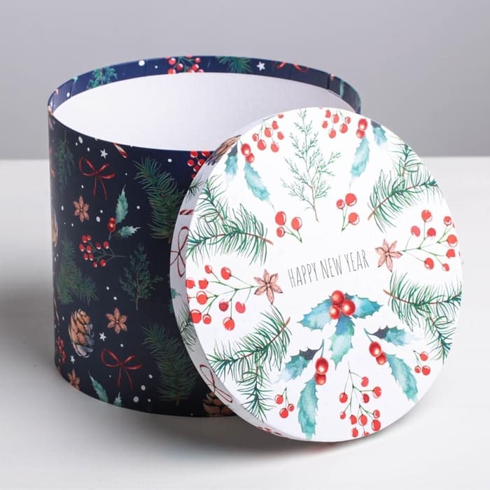 Набор подарочных коробок 5 в 1 «Европейский», 13×14 ‒ 19.5×22 см, Новый год