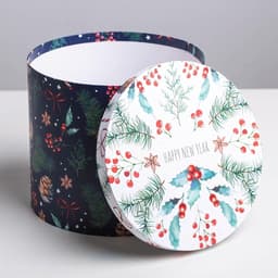 Набор подарочных коробок 5 в 1 «Европейский», 13×14 ‒ 19.5×22 см, Новый год